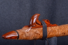 Maple Burl Native American Flute, Minor, Low E-4, #R6H